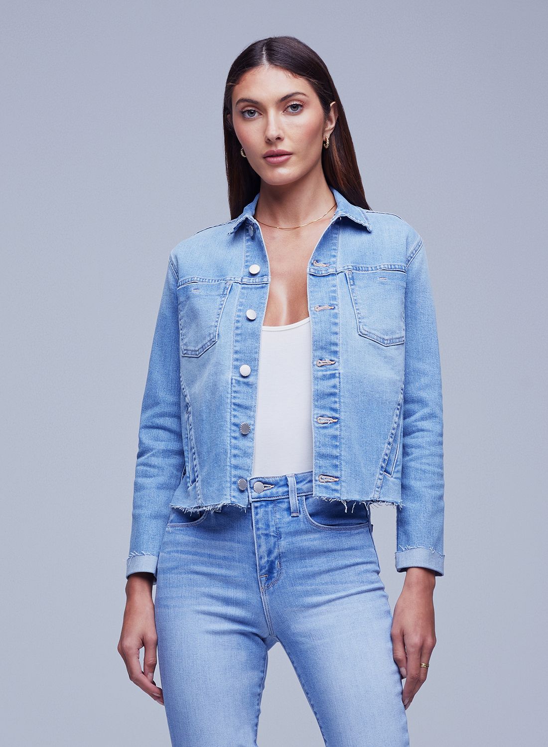 Janelle Slim Raw Jacket