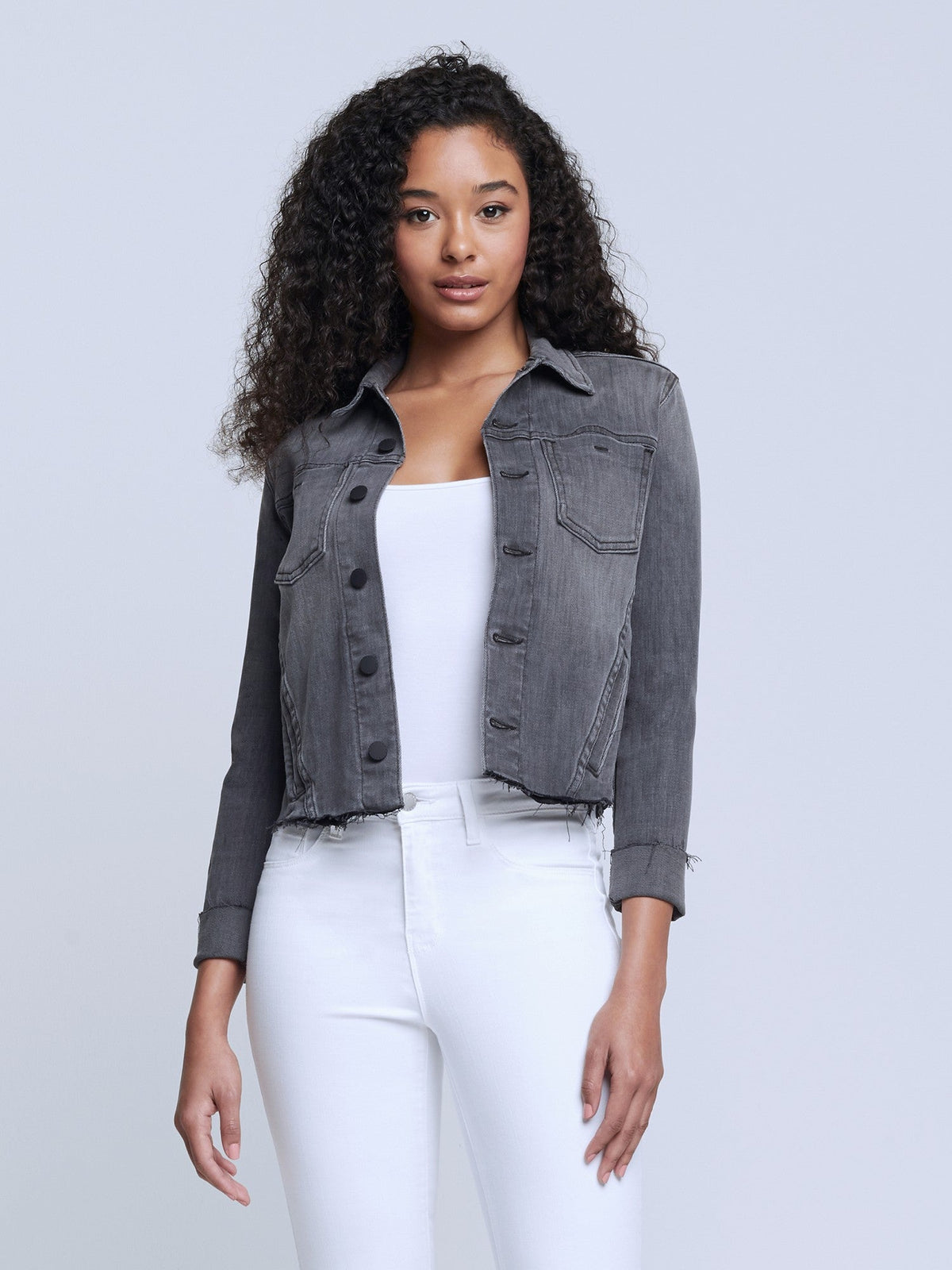 Janelle Slim Raw Jacket