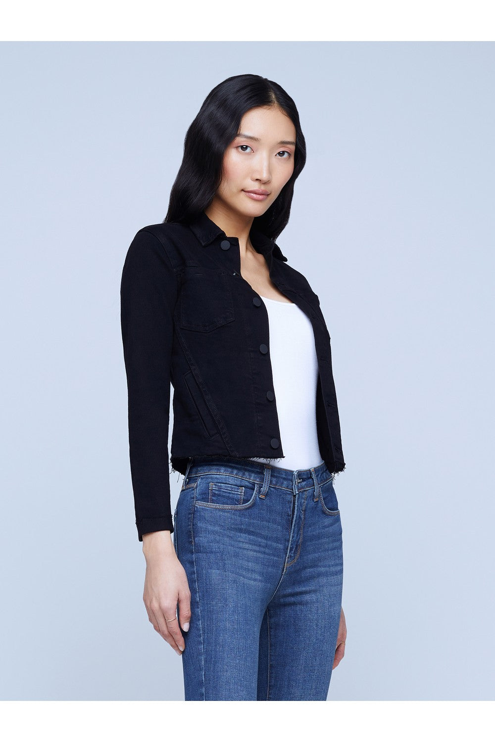 Janelle Slim Raw Jacket