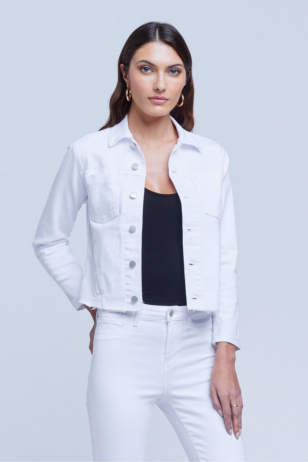 Janelle Slim Raw Chaqueta