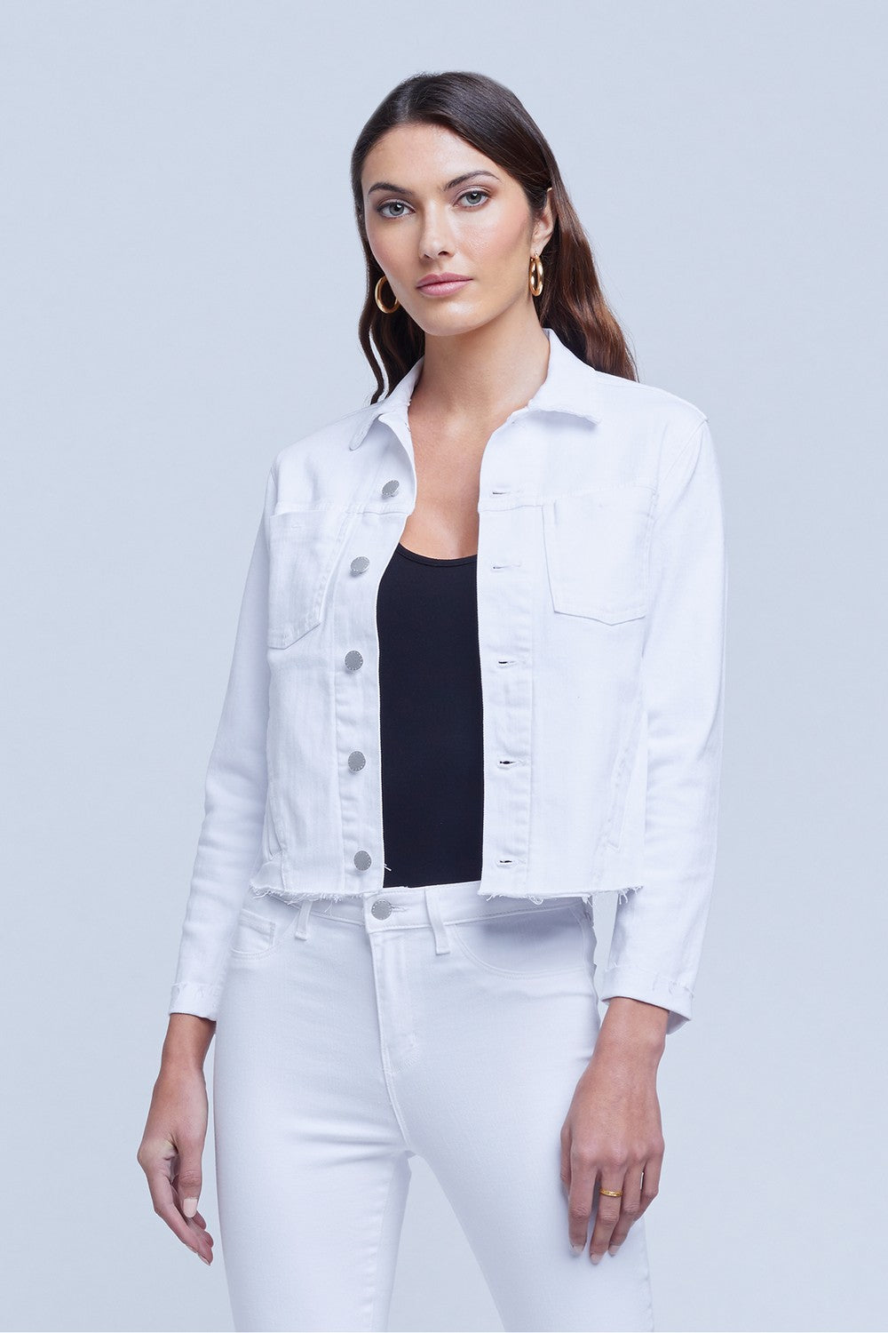 Janelle Slim Raw Chaqueta