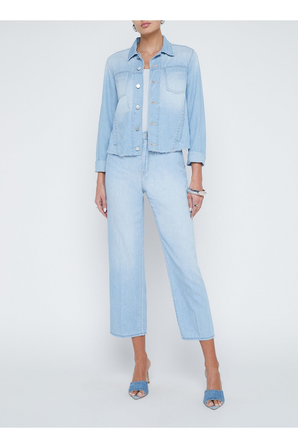 Janelle Slim Raw Chaqueta