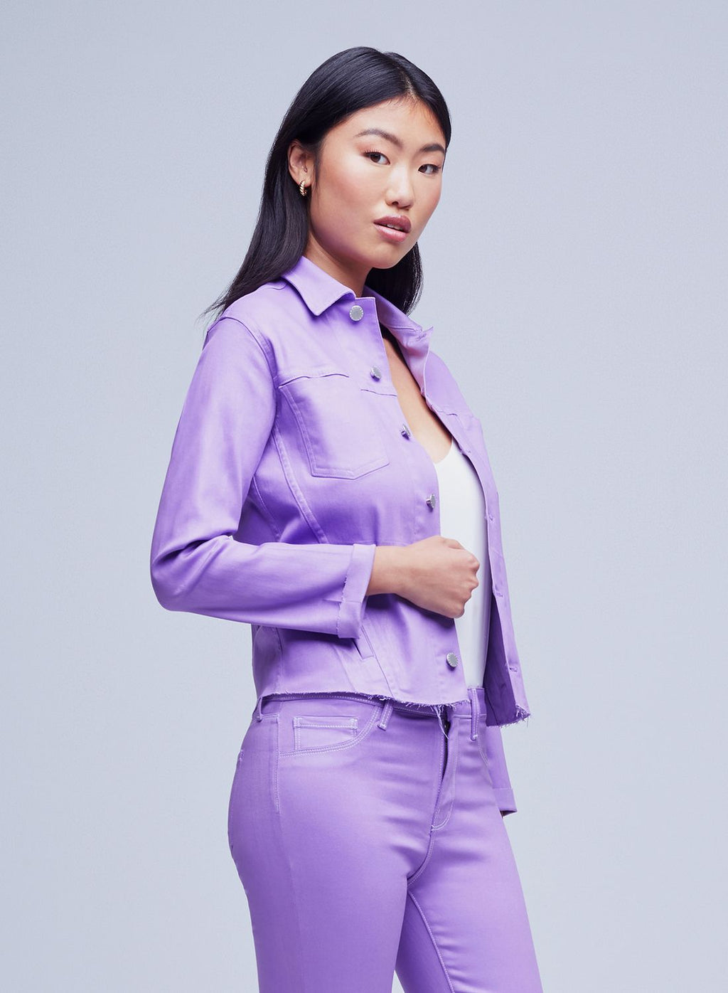 Janelle Slim Raw Jacket