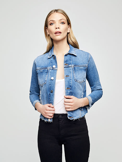 Janelle Slim Raw Chaqueta