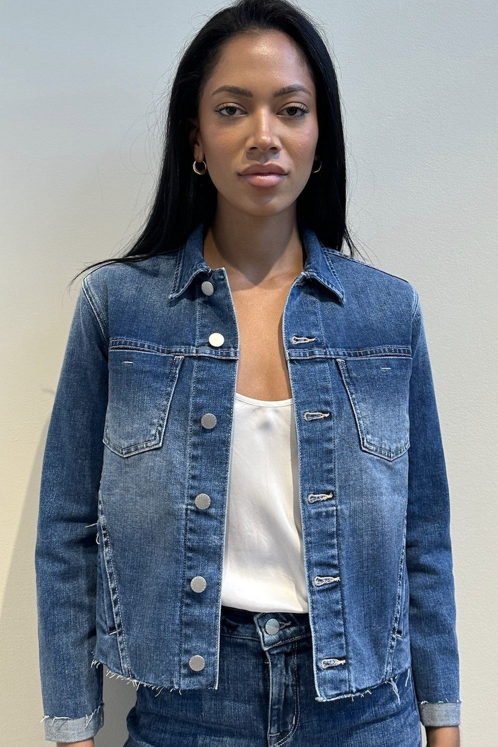 Janelle Slim Raw Jacket