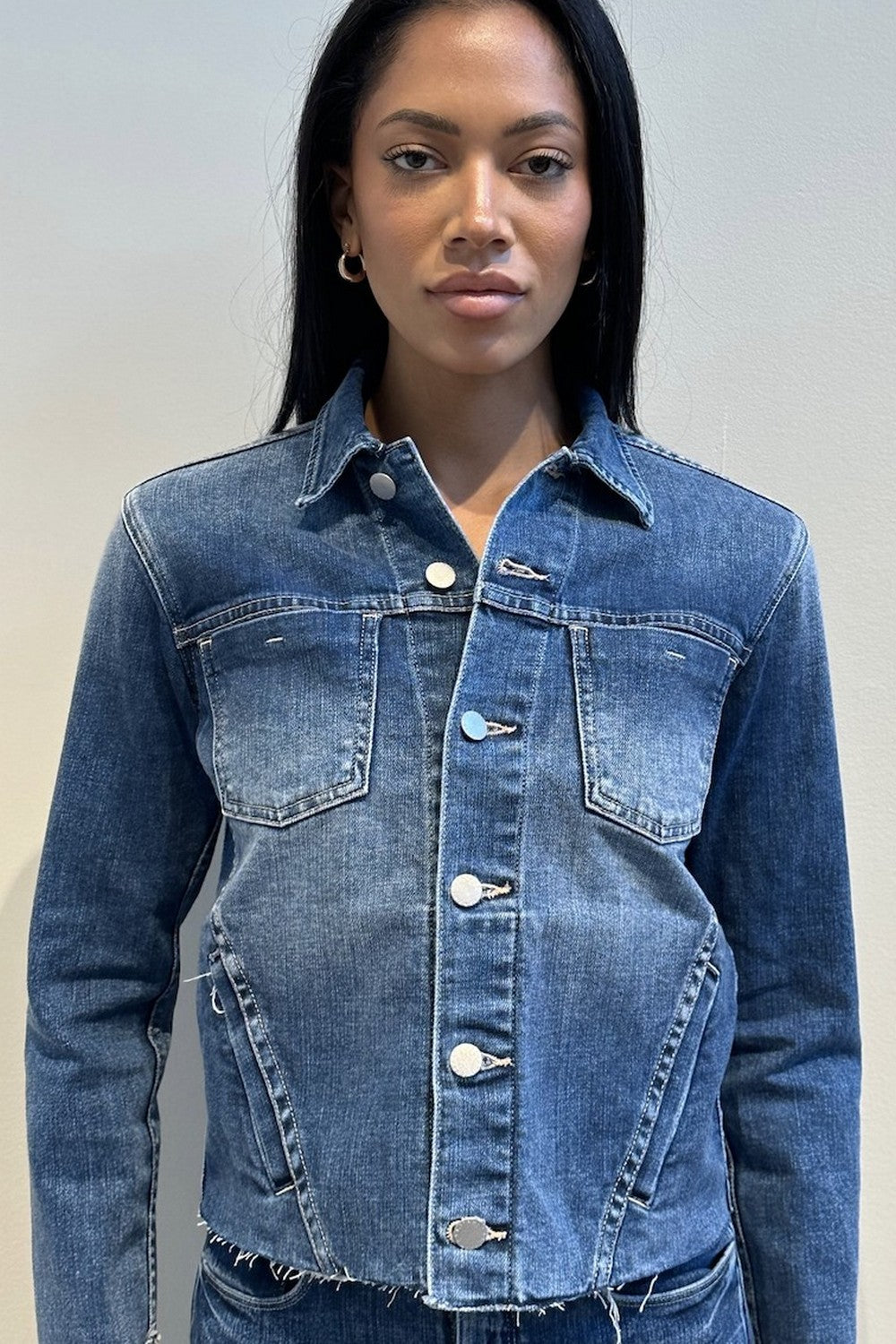 Janelle Slim Raw Jacket