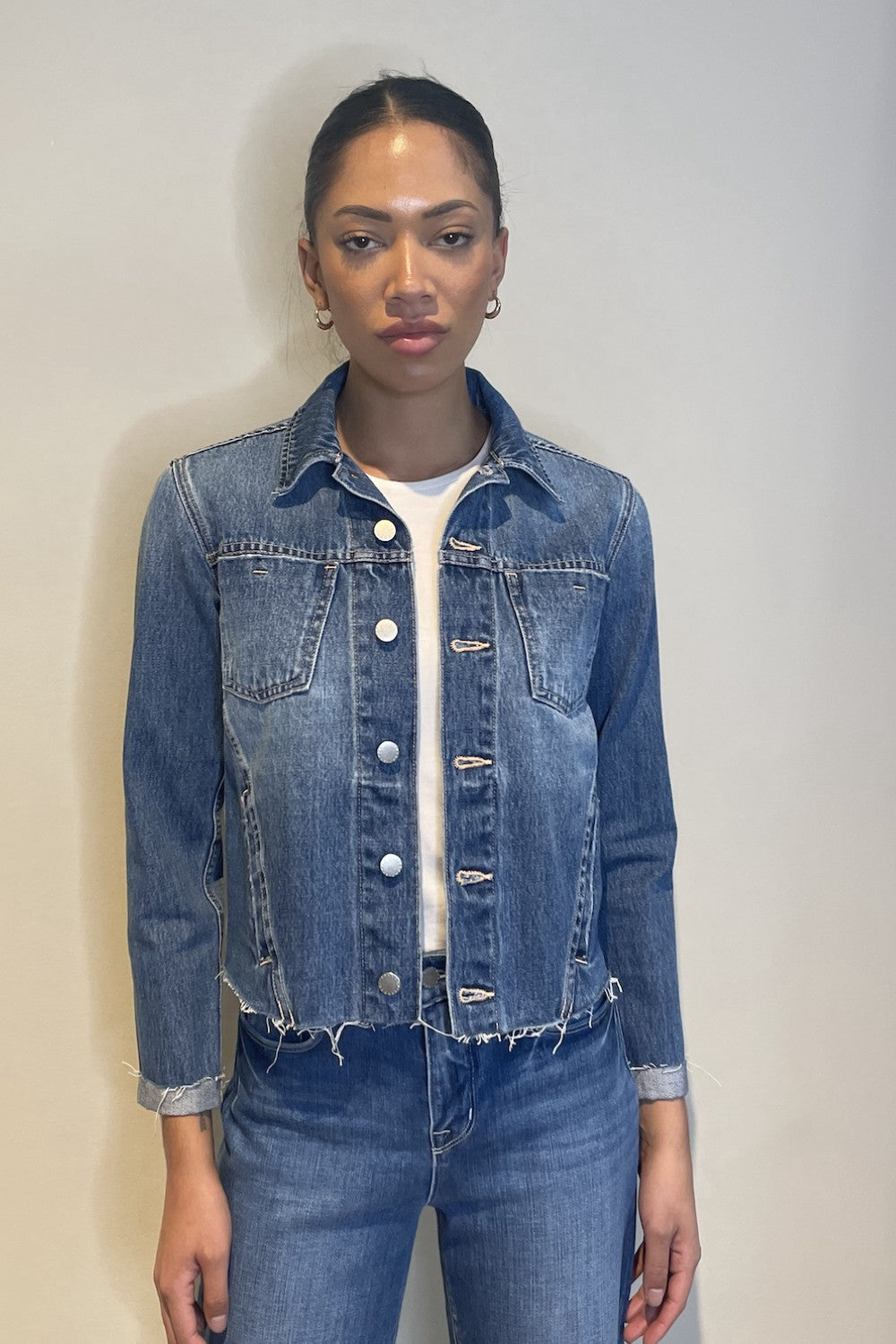 Janelle Slim Raw Jacket