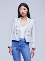 Brooke Double-Breasted Crop Blazer