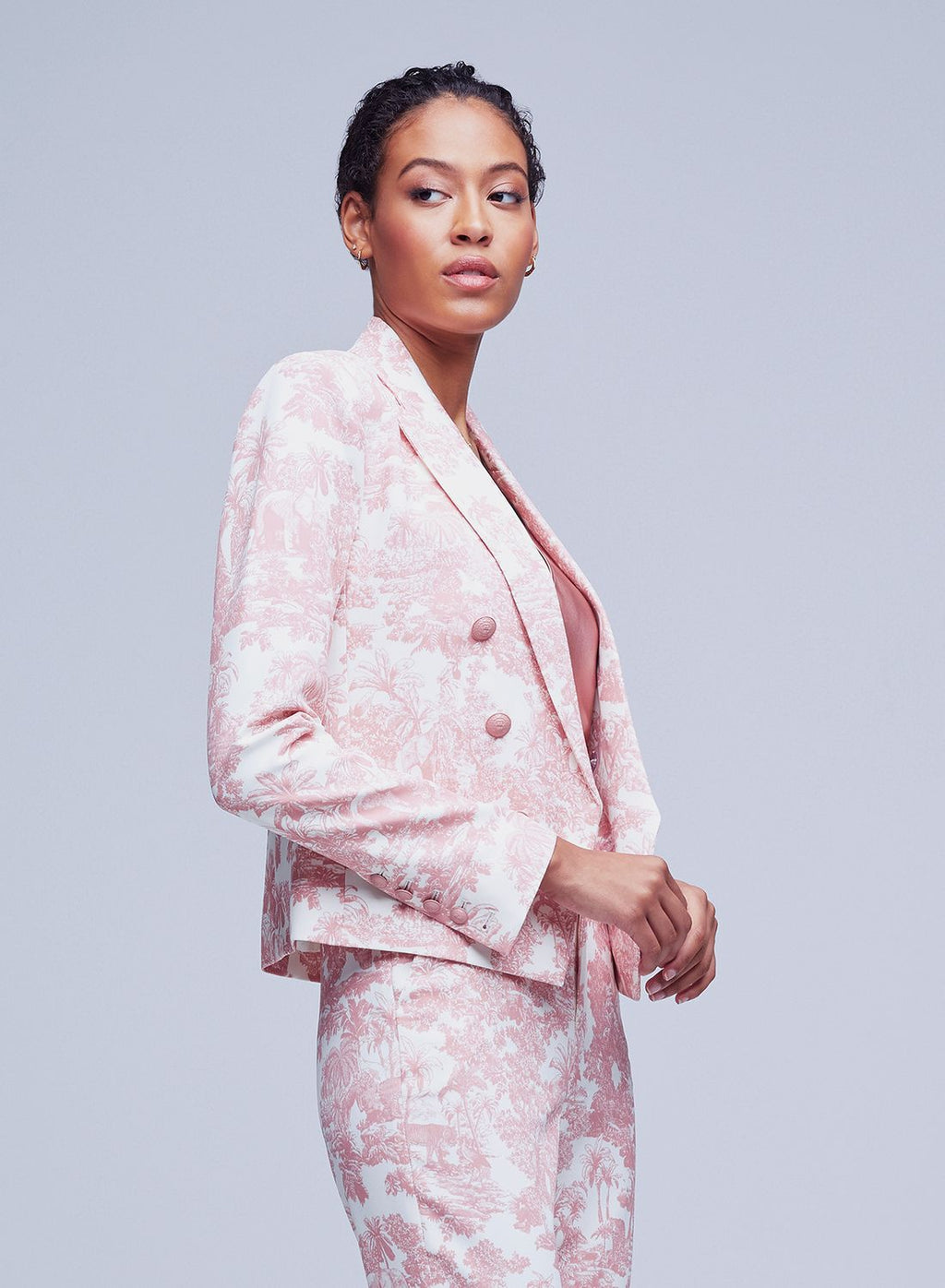 Brooke blazer crop cruzado