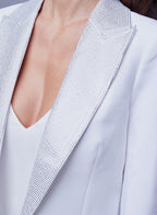 Blazer Jen Crop con Pedrería