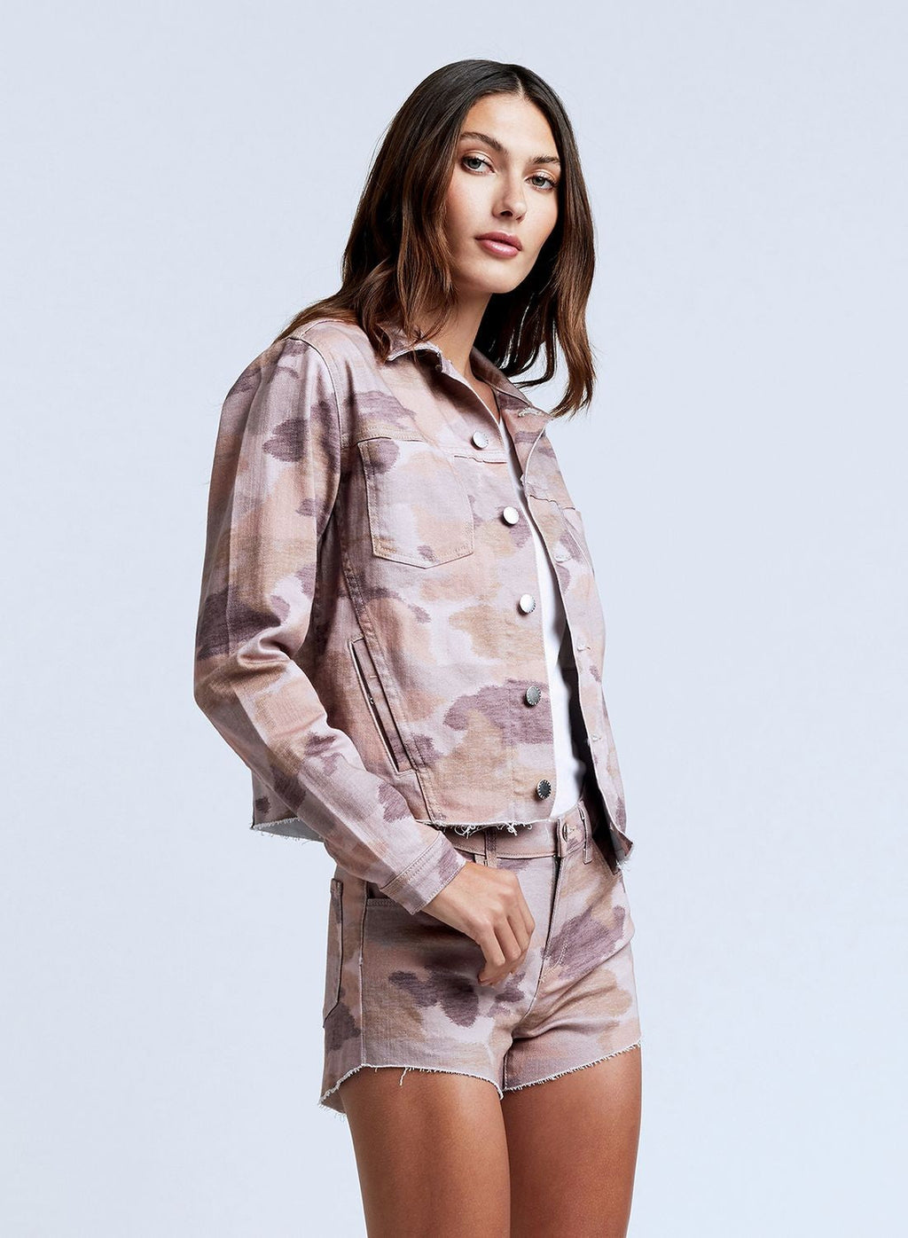 Janice Crop Jacket Pink Camo