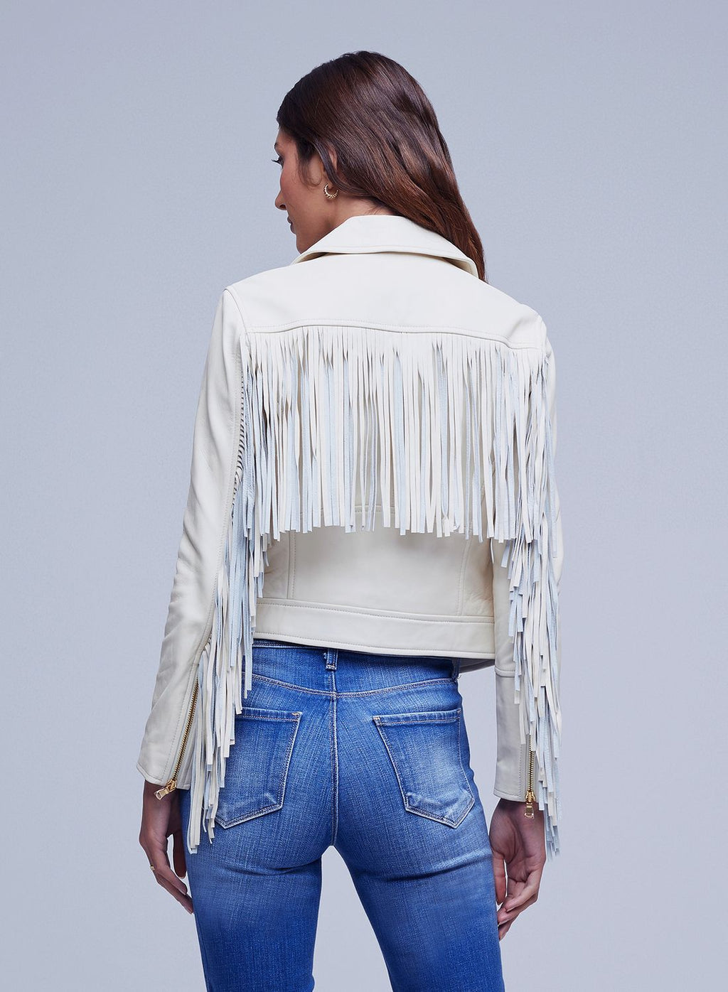 Kravitz Fringe Lther Jkt