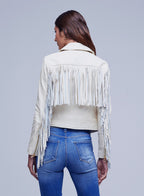 Kravitz Fringe Lther Jkt
