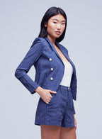 Wayne Cropped Double-Breasted Jacket