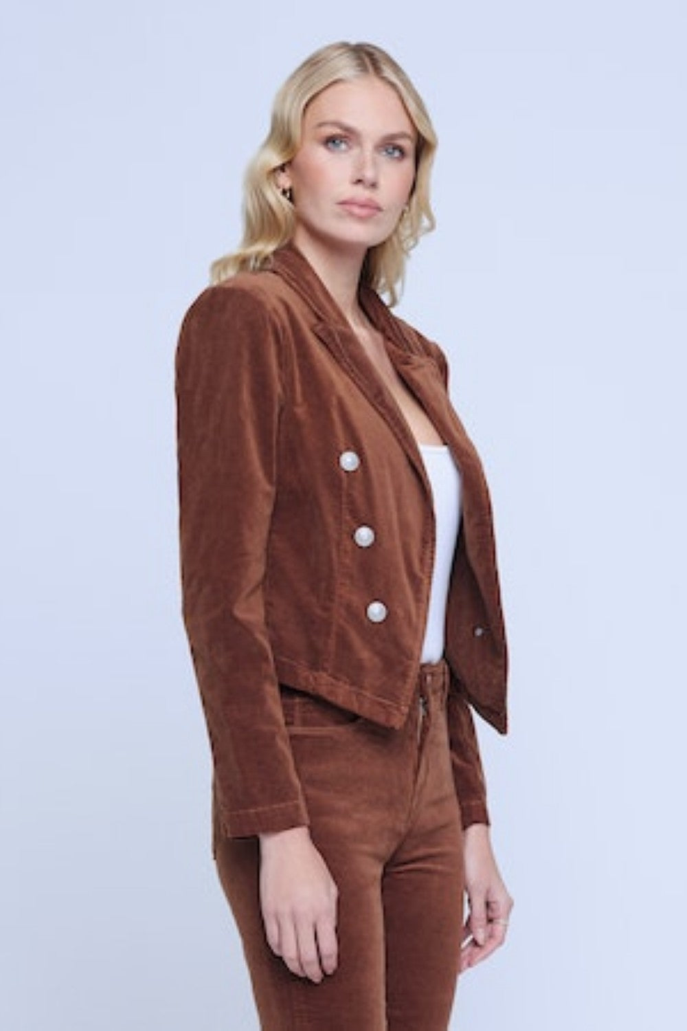 Wayne Crop Dbl Breast Jkt