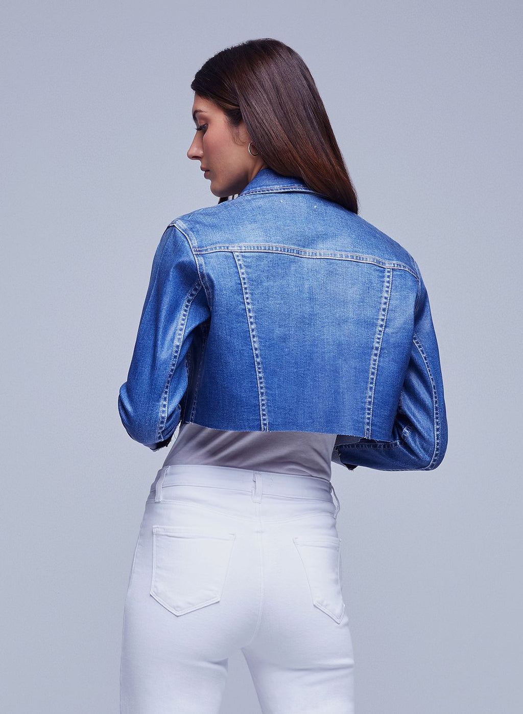 Wesley Crop Raw Jacket