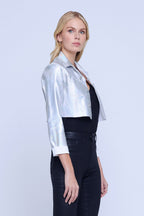 Wesley Crop Raw Jacket