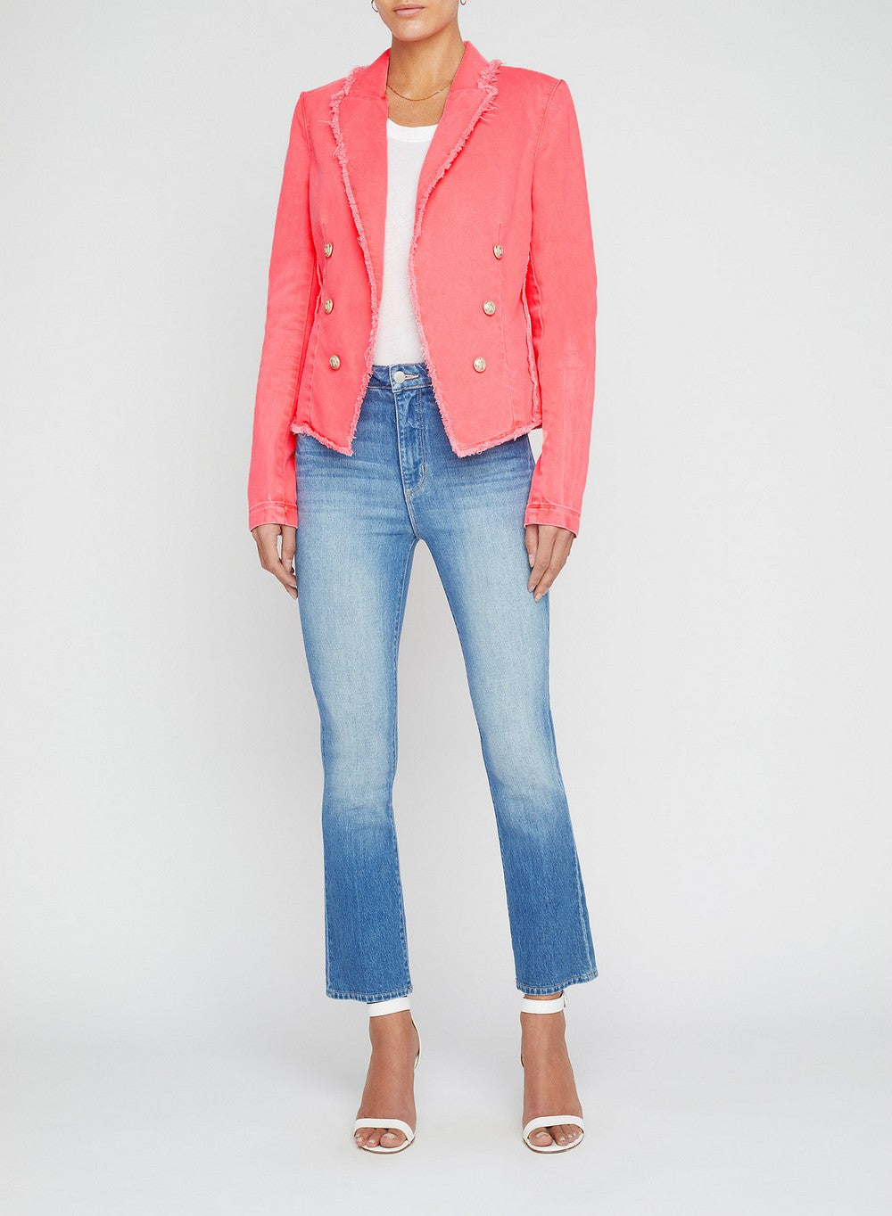 Wayne Crop Fray Jacket
