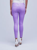 Margot Skinny de tiro alto con costuras mixtas