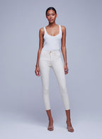 Margot Skinny de tiro alto con costuras mixtas