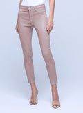 Margot Skinny de tiro alto con costuras mixtas
