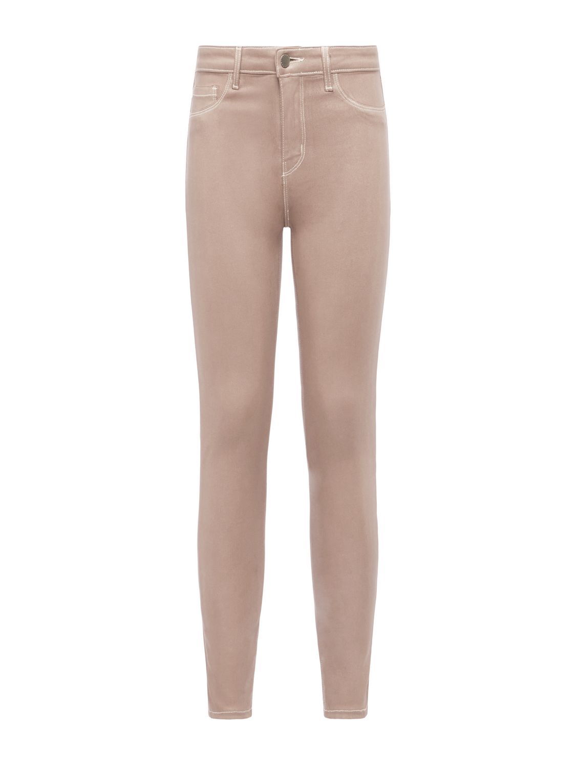 Margot Skinny de tiro alto con costuras mixtas