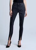 Jeans a vita alta con spacco alla caviglia Jyothi
