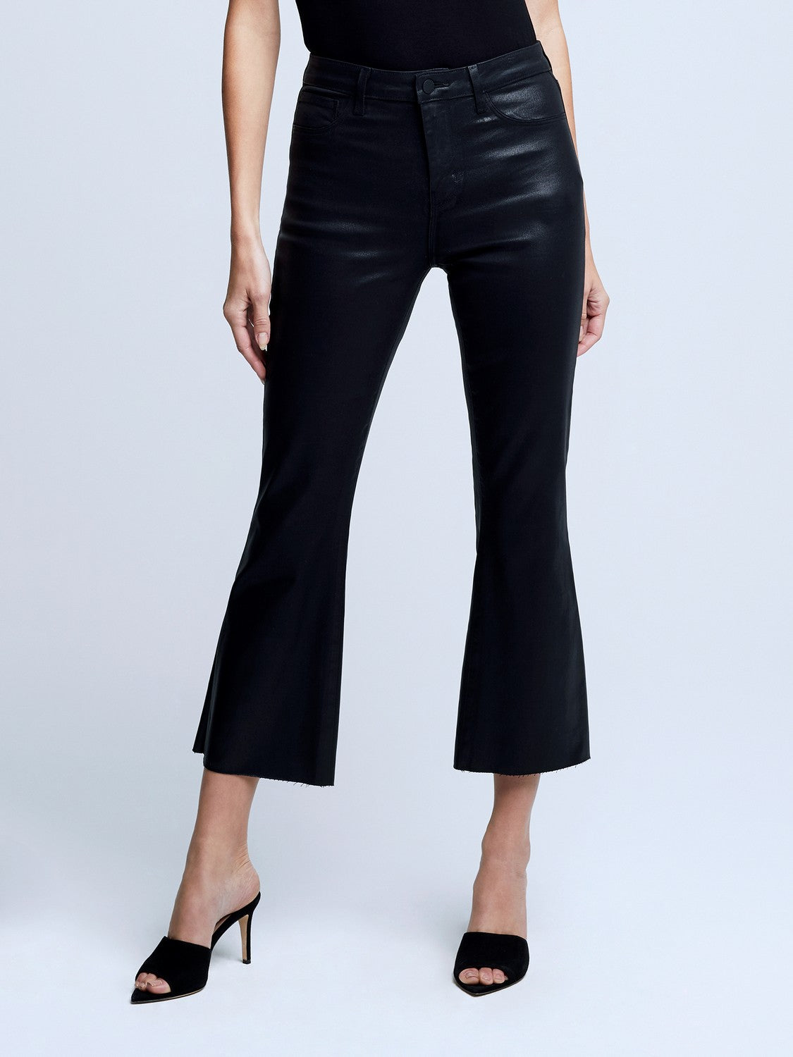 Kendra High Raise Crop Flare
