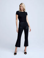 Kendra High Raise Crop Flare