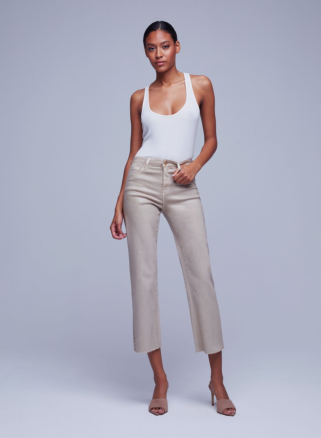 Wanda High-Rise Crop Wide Leg