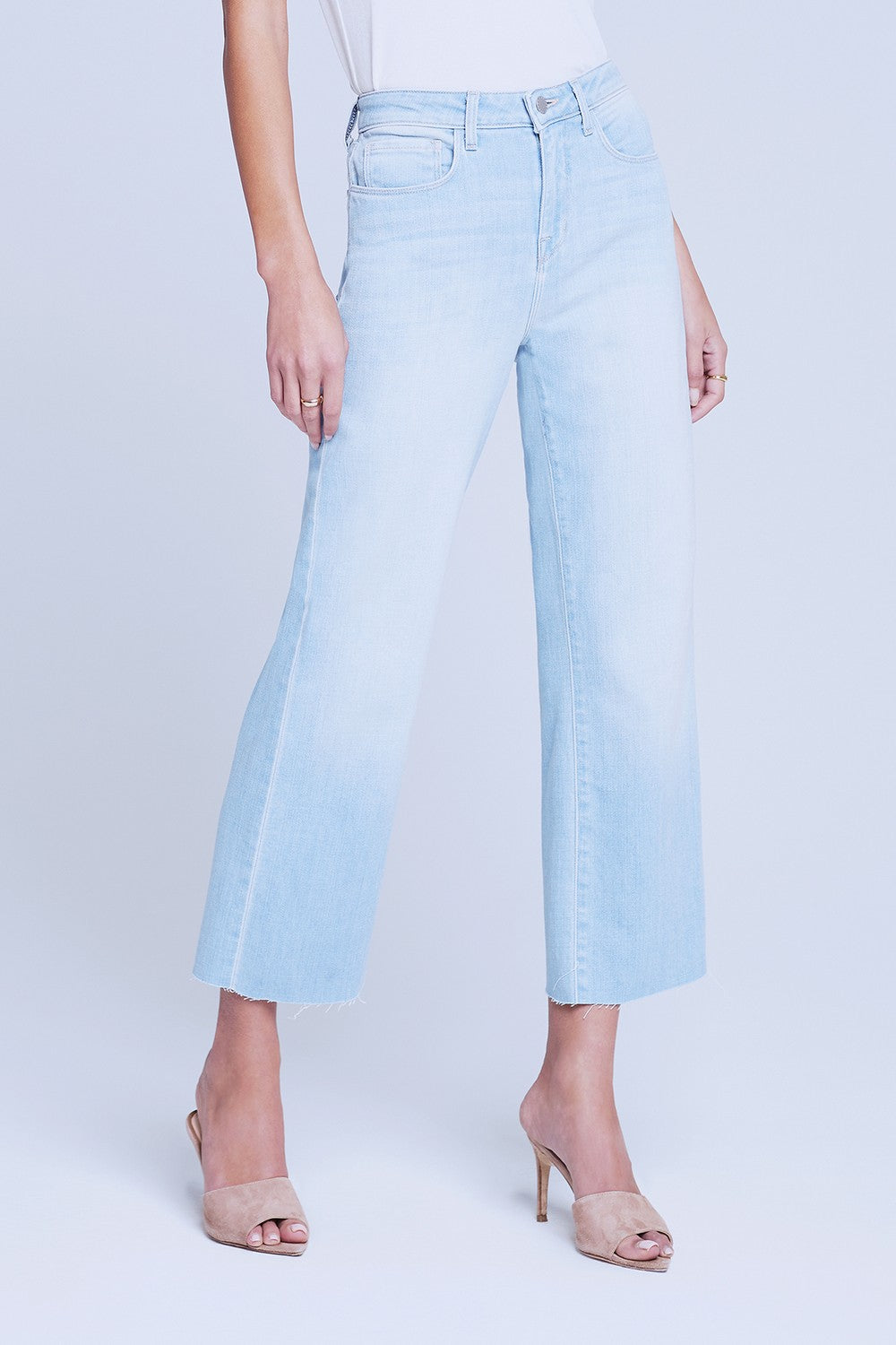 Wanda de tiro alto crop y pierna ancha