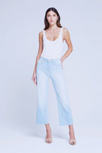 Wanda de tiro alto crop y pierna ancha