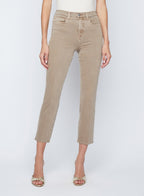 Pantaloni a sigaretta cropped a vita alta Alexia