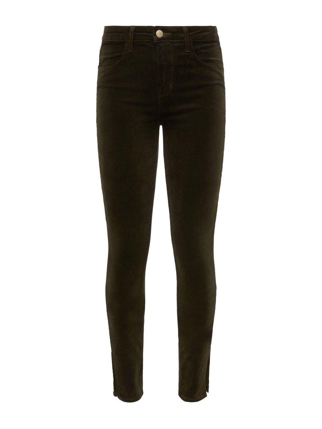 Josie Skinny de tiro alto con abertura de manga corta