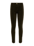 Josie Skinny de tiro alto con abertura de manga corta
