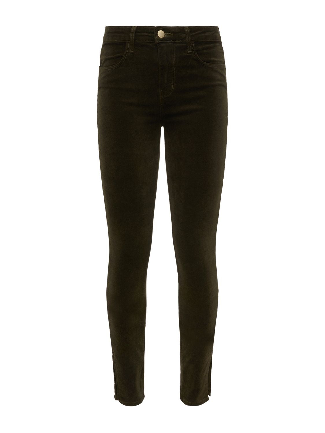 Josie Skinny de tiro alto con abertura de manga corta
