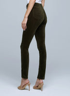 Josie Skinny de tiro alto con abertura de manga corta
