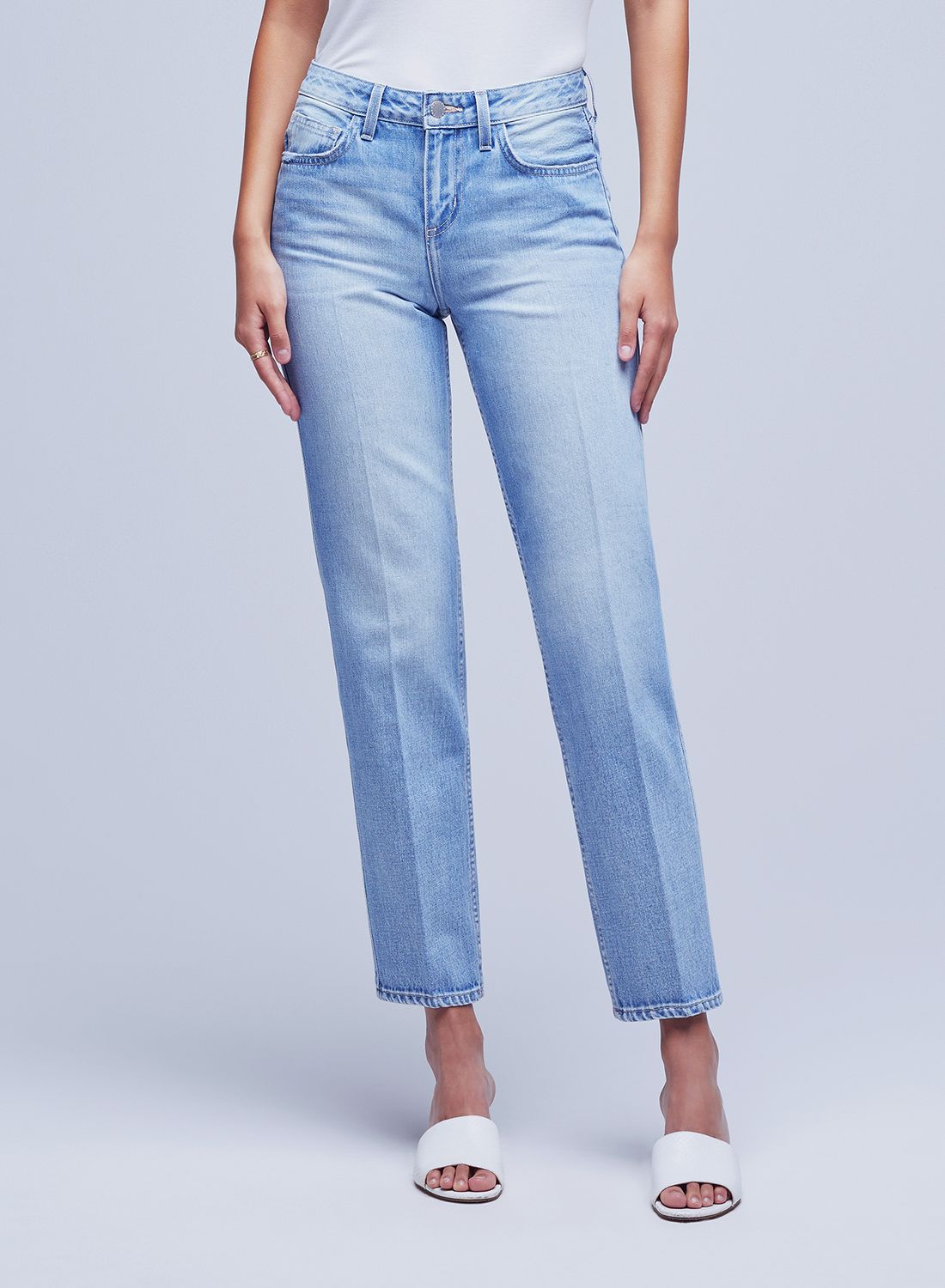 Marjorie Mid Rise Slouch Slim Straight
