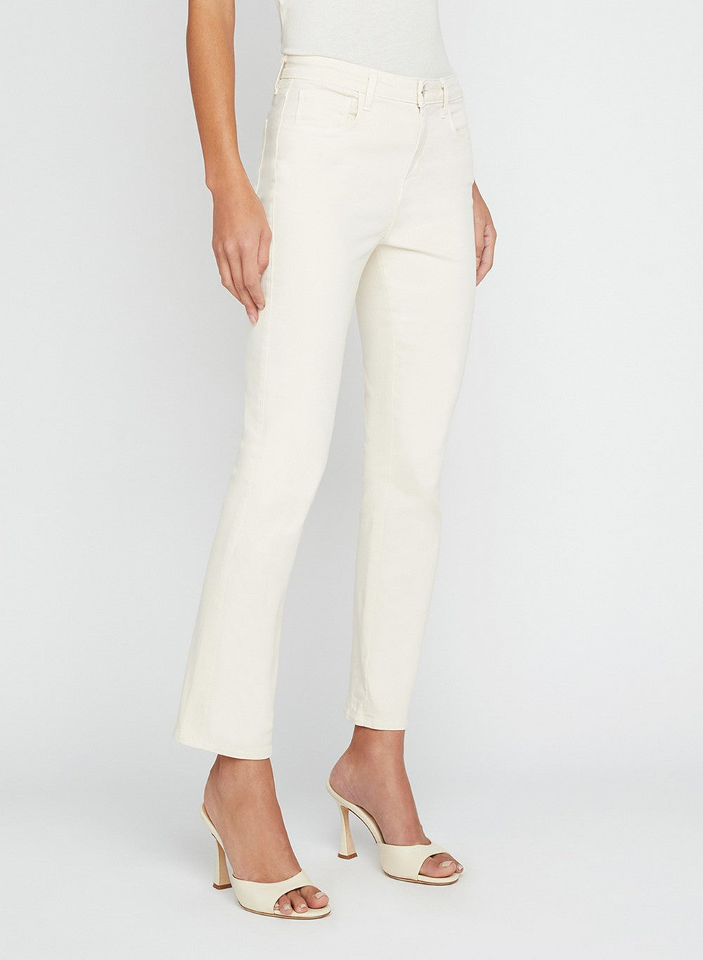 Tati de tiro alto crop micro bootcut