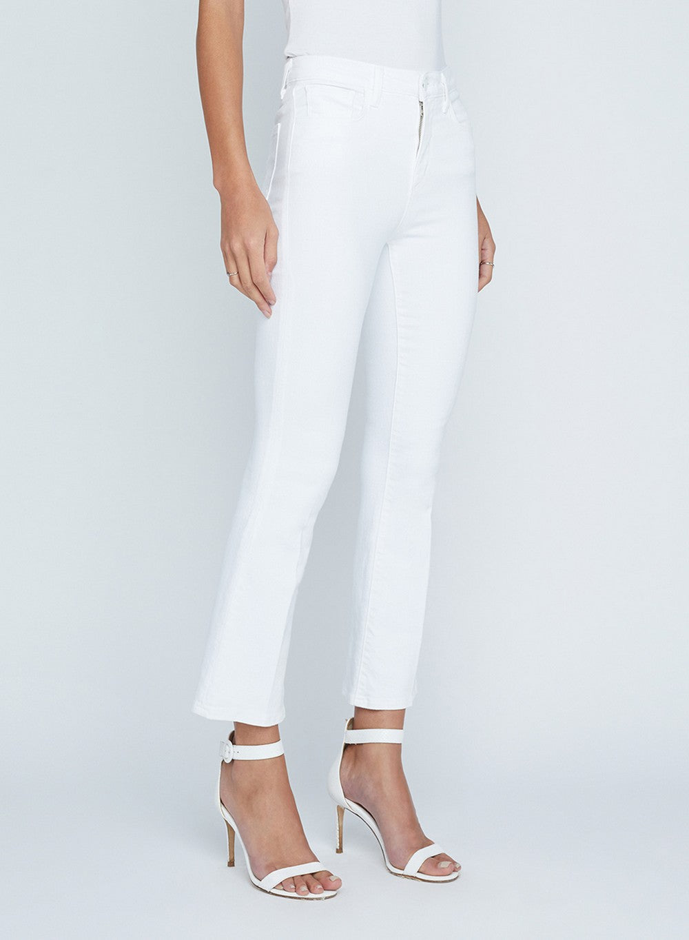 Jeans cropped micro boot a vita ultra alta Mira