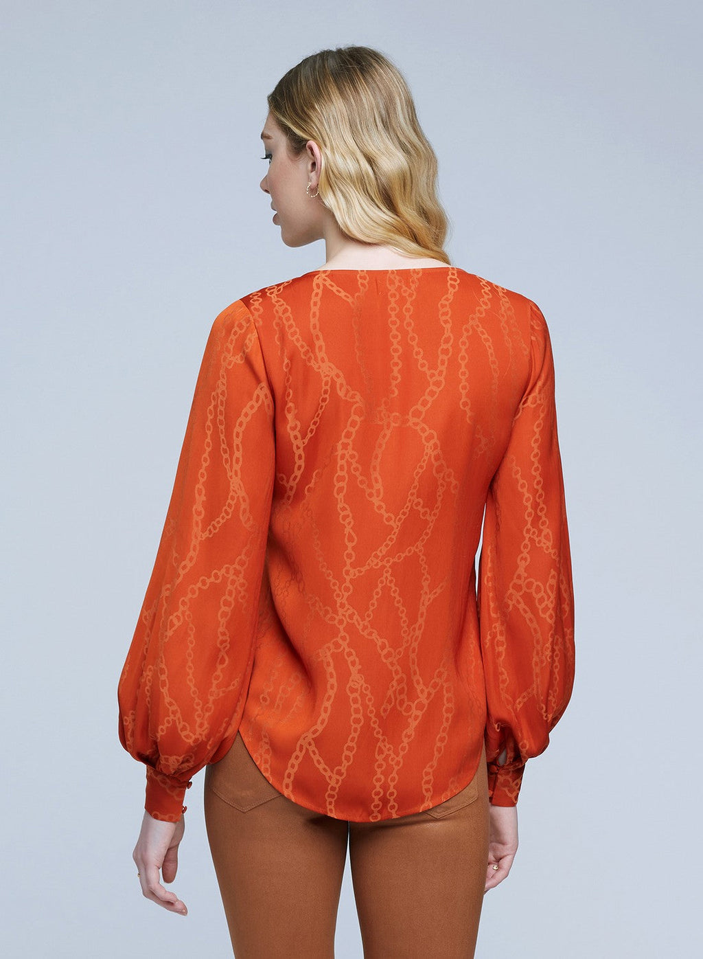 Blusa con scollo a V e maniche ampie Leighton