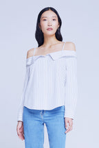 Larisa Off-Shoulder Foldover Blouse