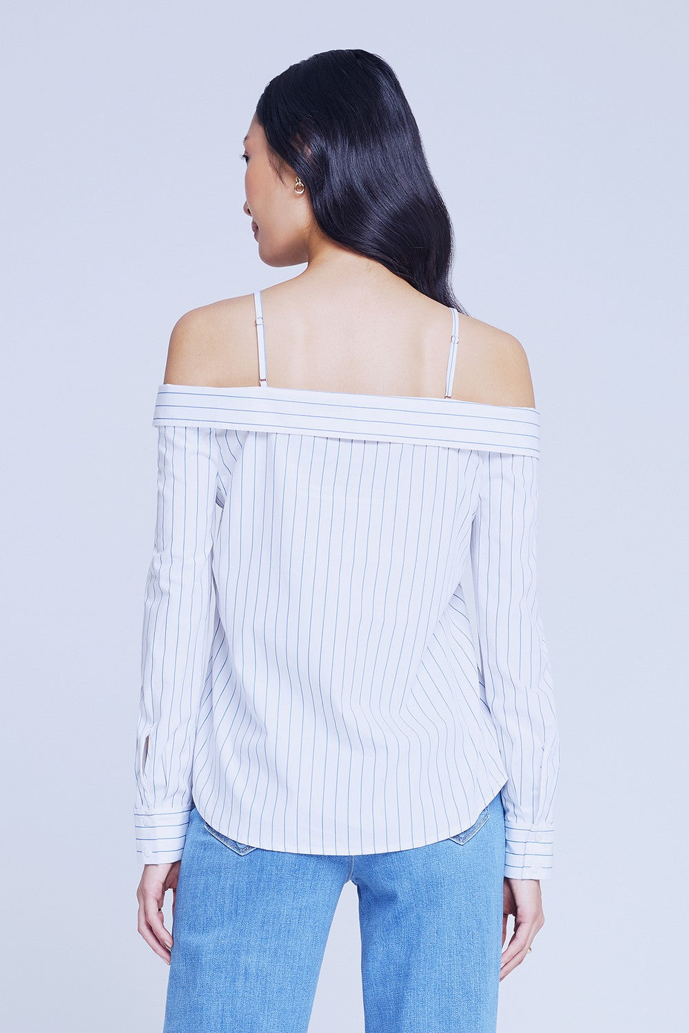 Larisa Off-Shoulder Foldover Blouse