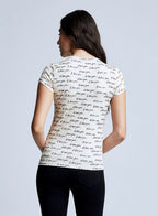 Ressi Camiseta de cuello redondo de manga corta VT Ilu