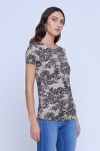 Ressi Camiseta de manga corta con cuello redondo Safari Scn