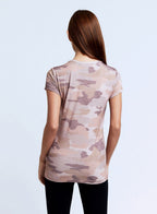 Ressi Ss Crew Pink Camo