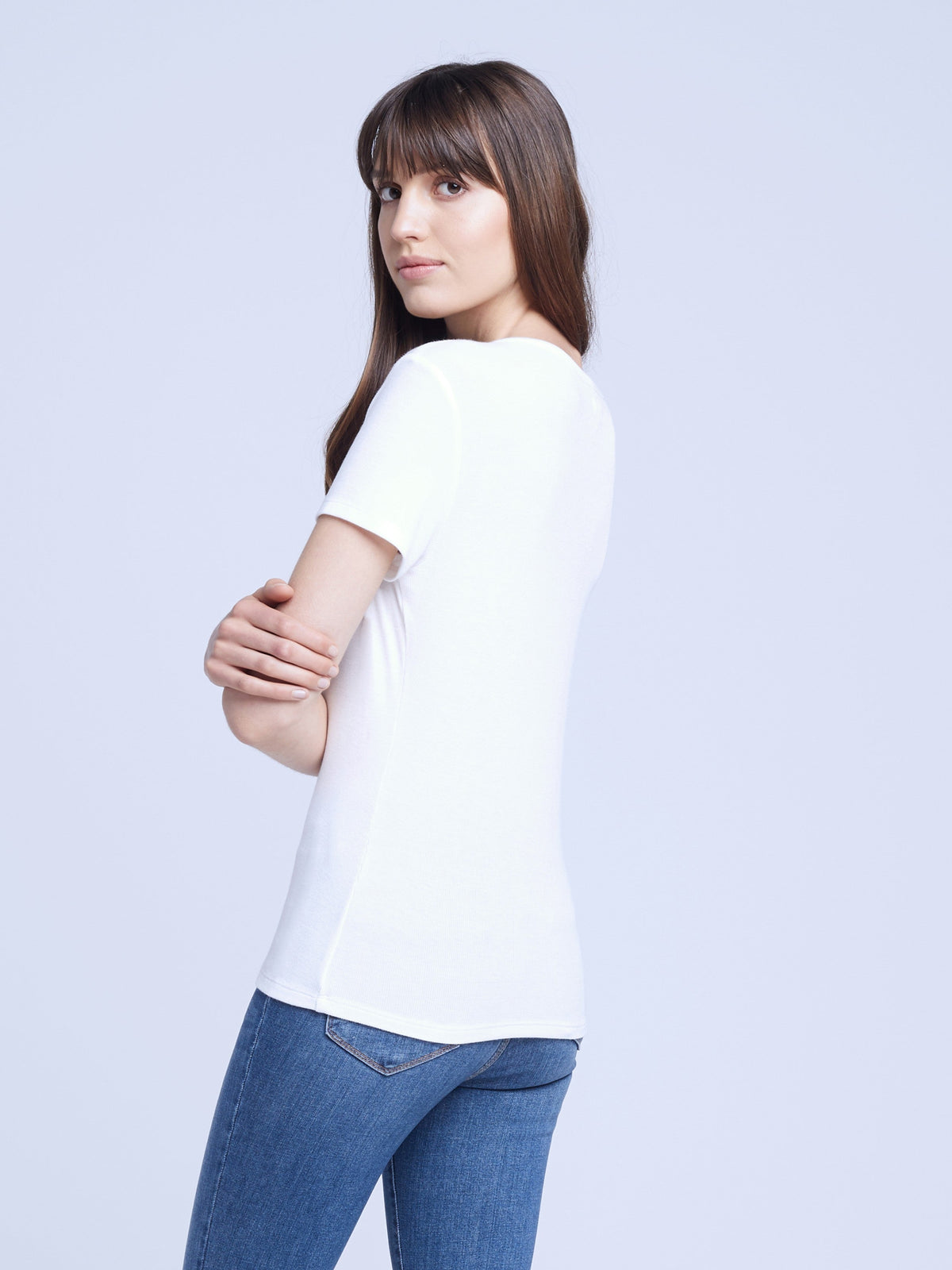 Violet Henley Tee
