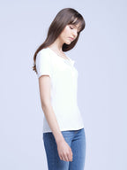 Violet Henley Tee