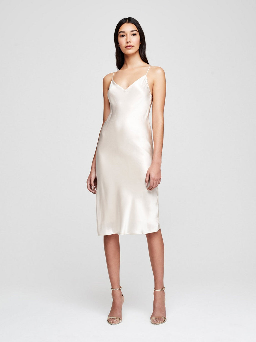 Jodie Vestido lencero con escote en V