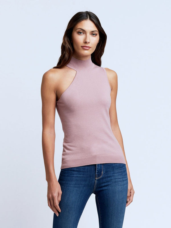 Imani Mock-Neck Knit Tank